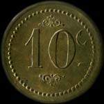 Jeton La Populaire - 10 centimes - Toulon (83000 - Var) - revers