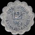 Jeton de 12 1/2 centimes mis par le Caf Murat  La Tour-en-Jarez (42580 - Loire) - revers