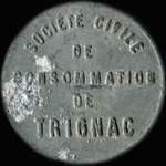 Jeton de 5 centimes en aluminium mis par la Socit Civile de Consommation de Trignac (44570 - Loire-Atlantique) - avers