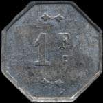 Jeton de 1 franc mis par la Socit Cooprative de Consommation de Trignac (44570 - Loire-Atlantique) - revers