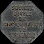 Jeton de 5 francs mis par la Socit Civile de Consommation de Trignac (44570 - Loire-Atlantique) - avers
