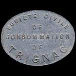 Jeton de 20 francs mis par la Socit Civile de Consommation de Trignac (44570 - Loire-Atlantique) - avers