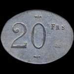 Jeton de 20 francs mis par la Socit Civile de Consommation de Trignac (44570 - Loire-Atlantique) - revers