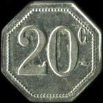 Jeton de 20 centimes mis par la Solidarit  Tulle (19000 - Corrze) - revers