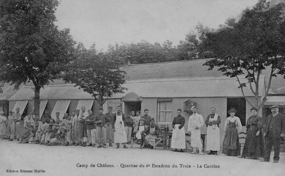 Camp de Chlons - Quartier du 6e escadron du Train - La Cantine - Edition Etienne Martin