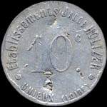 Jeton de 10 centimes avec contremarque cloche mis par les Etablissements Jacob Holtzer  Unieux (42240 - Loire) - avers