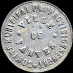 Jeton de 5 centimes émis par le Comité Municipal d'Approvisionnement de Vanves (92170 - Hauts-de-Seine) - avers