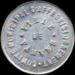 Jeton de 10 centimes émis par le Comité Municipal d'Approvisionnement de Vanves (92170 - Hauts-de-Seine) - avers