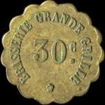 Jeton Brasserie Grande Grille - 30 centimes - Vichy (03200 - Allier) - avers