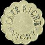 Jeton Café Riche - 40 centimes - Vichy (03200 - Allier) - avers