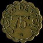 Jeton Casino de Vichy - 75 centimes - Vichy (03200 - Allier) - revers