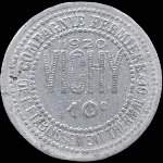 Jeton Compagnie Fermière de 'Etablissement Thermal - 10 centimes 1920 - Vichy (03200 - Allier) - avers