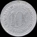 Jeton Compagnie Fermière de 'Etablissement Thermal - 10 centimes 1920 - Vichy (03200 - Allier) - revers