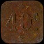 Jeton Eden Vichy - 40 centimes - Vichy (03200 - Allier) - revers