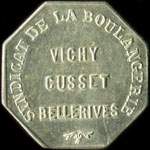 Jeton Syndicat de la Boulangerie - Vichy - Cusset - Bellerives - Fongy - 2 1/2 centimes - Vichy (03200 - Allier) - avers