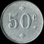 Jeton de 50 centimes mis par Dorel &  Simon -  Villemomble (93250 - Seine-Saint-Denis) - revers