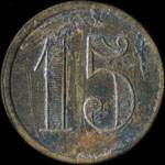 Jeton de 15 (centimes) mis par Lon Didier -  Villennes-sur-Seine (78670 - Yvelines) - revers