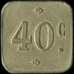 Jeton de 10 centimes mis par Hulin - Vincennes (94300 - Val-de-Marne) - revers
