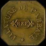 Jeton de 10 centimes 1884 mis par la Filature de l'Abbaye  Yerres (91330 - Essonne) - avers