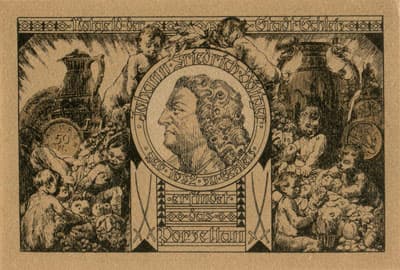 Notgeld der Stadt Schleiz (Sachsen - Allemagne) - 50 pfennig - 1&nbsp;d�cembre&nbsp;1921 - type&nbsp;4 - dos