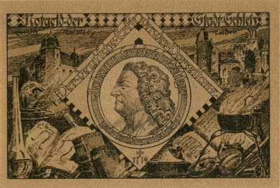 Notgeld der Stadt Schleiz (Sachsen - Allemagne) - 50 pfennig - 1&nbsp;d�cembre&nbsp;1921 - type&nbsp;8 - dos