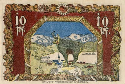 Notgeld des Marktes Schliersee (Bayern - Allemagne) - 10 pfennig - 15&nbsp;juin&nbsp;1921 - face
