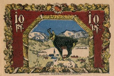 Notgeld des Marktes Schliersee (Bayern - Allemagne) - 10 pfennig - 15&nbsp;juin&nbsp;1921 - face
