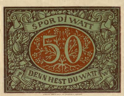 Notgeld Schneverdingen (Niedersachsen - Allemagne) - 50&nbsp;pfennig - 25&nbsp;f�vrier&nbsp;1921 - type 2 - face