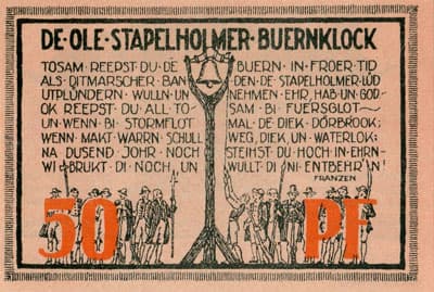 Notgeld der Gemeende Seeth (Schleswig-Holstein - Allemagne) - 50 pfennig - 1921 - face