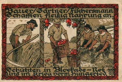 Notgeld - Anweisung auf die Stadt Wedel (Nordrhein-Westfalen - Allemagne) - 1&nbsp;mark - 10&nbsp;juin&nbsp;1921 - n�&nbsp;17802 - dos