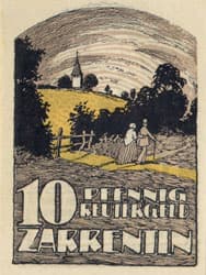 Notgeld der Stadt Zarrentin (Mecklenburg-Vorpommern - Allemagne) - 10&nbsp;pfennig - valable jusqu'au 31&nbsp;mai&nbsp;1922 - dos