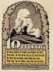 Notgeld der Stadt Zarrentin (Mecklenburg-Vorpommern - Allemagne) - 10&nbsp;pfennig - valable jusqu'au 31&nbsp;mai&nbsp;1922 - face