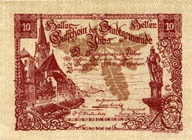 Notgeld Ybbs ( Autriche ) - 10 heller - valable jusqu'au 31 dcembre 1920 - face