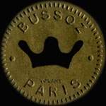 Jeton de nécessité de 75 centimes émis par Bussoz à Paris - avers
