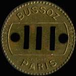 Jeton de nécessité sans valeur indiquée émis par Bussoz à Paris - revers