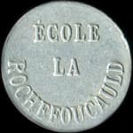 Jeton de 5 centimes �mis par l'Ecole La Rochefoucauld � Paris - avers
