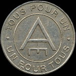 Jeton L'Egalitaire - Consommation - 1 franc - Paris - avers