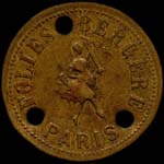 Jeton Folies-Bergère - 75 centimes - Paris - avers