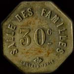 Jeton Salle des Familles  Paris - 30 centimes - avers
