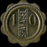 Jeton Spanagel à Paris - 10 centimes rond lobé - avers