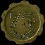 Jeton Spanagel à Paris - 75 centimes type 2 - avers