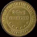 Timbre-monnaie Chicago Numismatic - 3 cents - avers