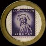 Timbre-monnaie Chicago Numismatic - 3 cents - revers