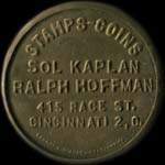 Timbre-monnaie Sol Kaplan - Ralph Hoffman - 10 cents - avers