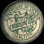 Timbre-monnaie Calzature di Lusso - Idealtitti - 1 lira - texte en noir - Italie - avers