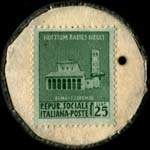 Timbre-monnaie Motori Lombardini - 25 centesimi vert - Italie - revers