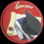 Timbre-monnaie de 1 lire sous capsule rouge - Laurea - Italie - avers