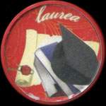 Timbre-monnaie de 5 lires sous capsule rouge - Laurea - Italie - avers