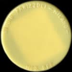 Timbre-monnaie 200 lire dans capsule jaune - Studio Panizzoli - Italie - avers