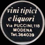 Timbre-monnaie vini tipici e liquori - 100 lire sur fond noir - Italie - avers